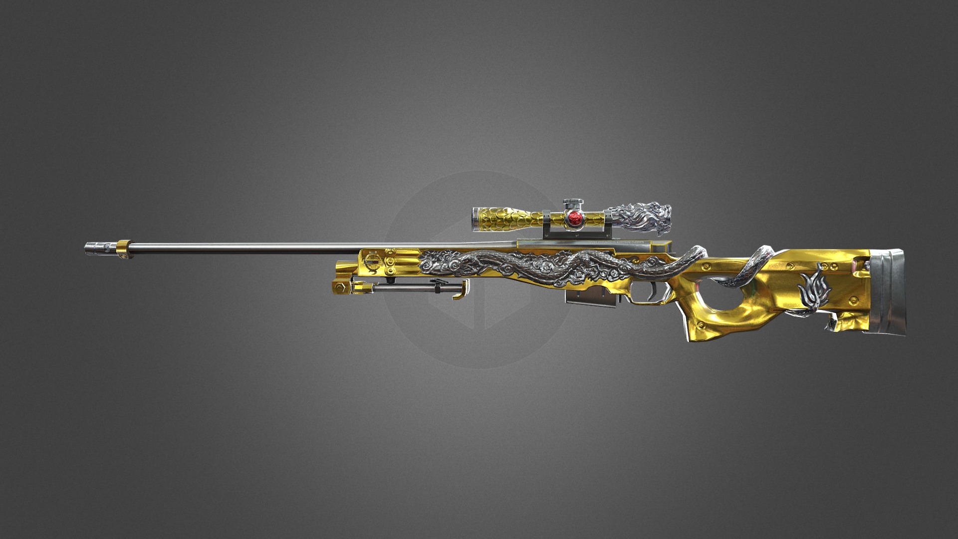 CrossFire's AWM ID Imperial Gold - 3D model by AlxDemento (@