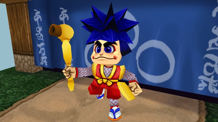 Goemon Scene example 3D Model