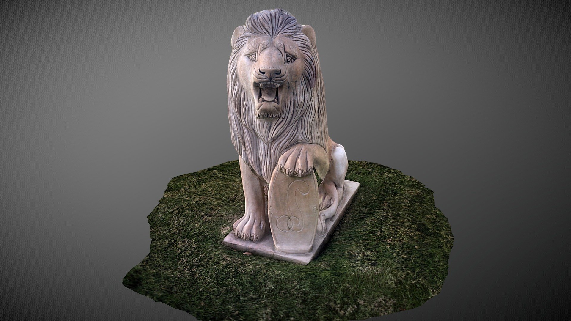 Lion Statue - Hi-Res Textures