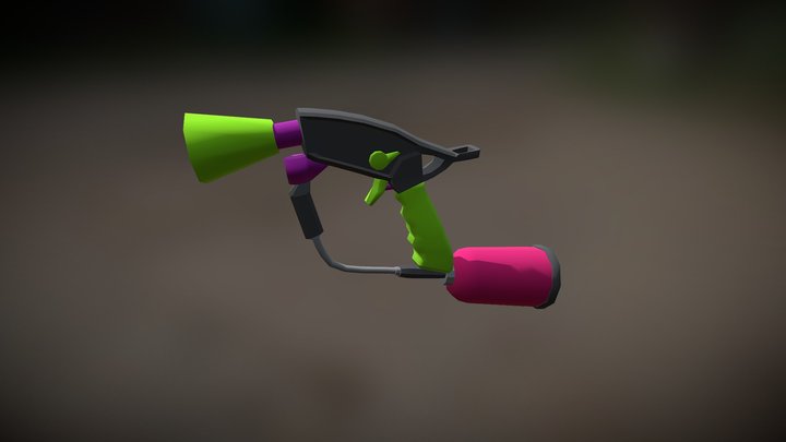 Splat Dualie from Splatoon 3D Model