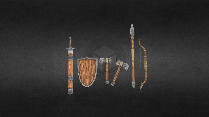 Adventuer’s weapons - Godly Adventures 3D Model