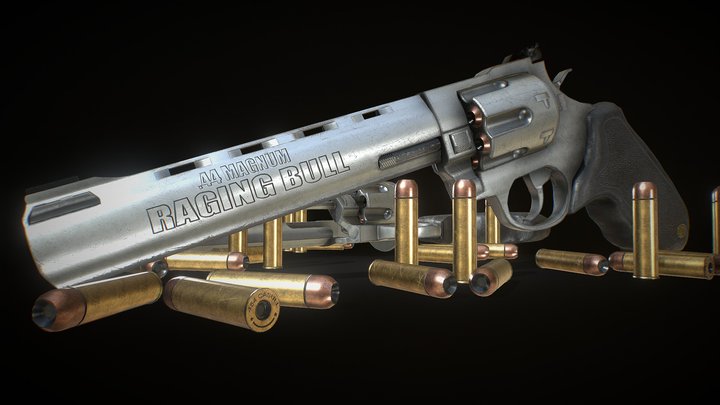 Taurus Raging Bull Magnum.44 3D Model
