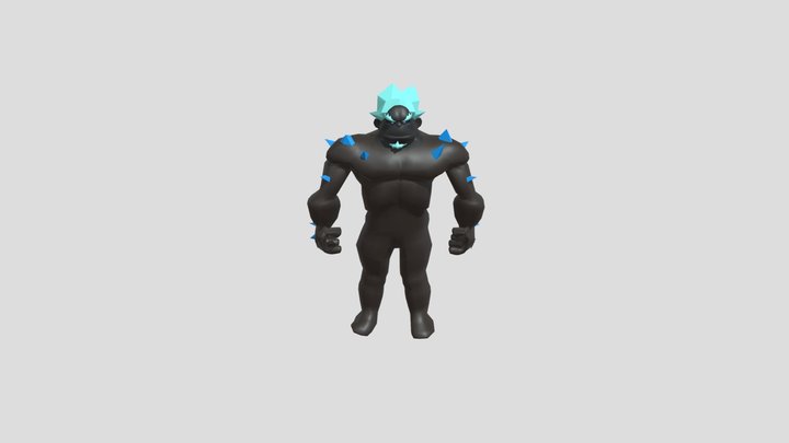 Funny Orc and Gem Final Animation 3D Model