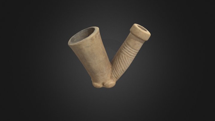 Dahomean Tobacco Pipe 3D Model