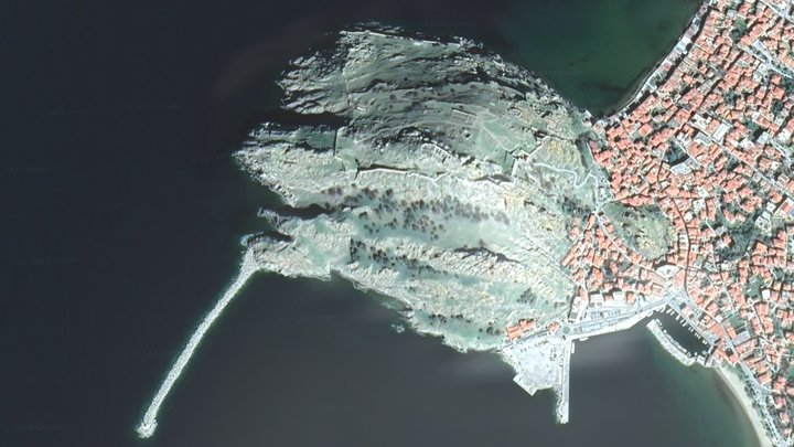 Ηφαιστειακός δόμος Μύρινας 3D Model