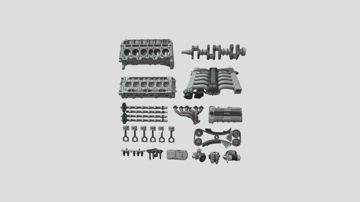 Detailed Engine Components Pack