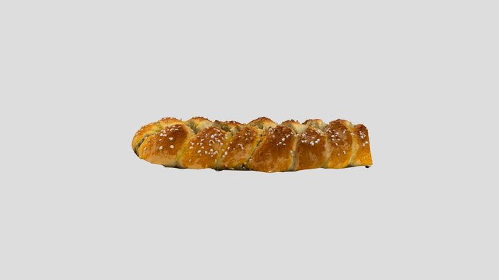 zopf plaited loaves 3D Model