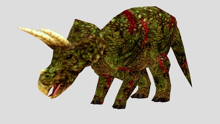 TLWJP(Arcade) - Triceratops – Free 3D Model STL
