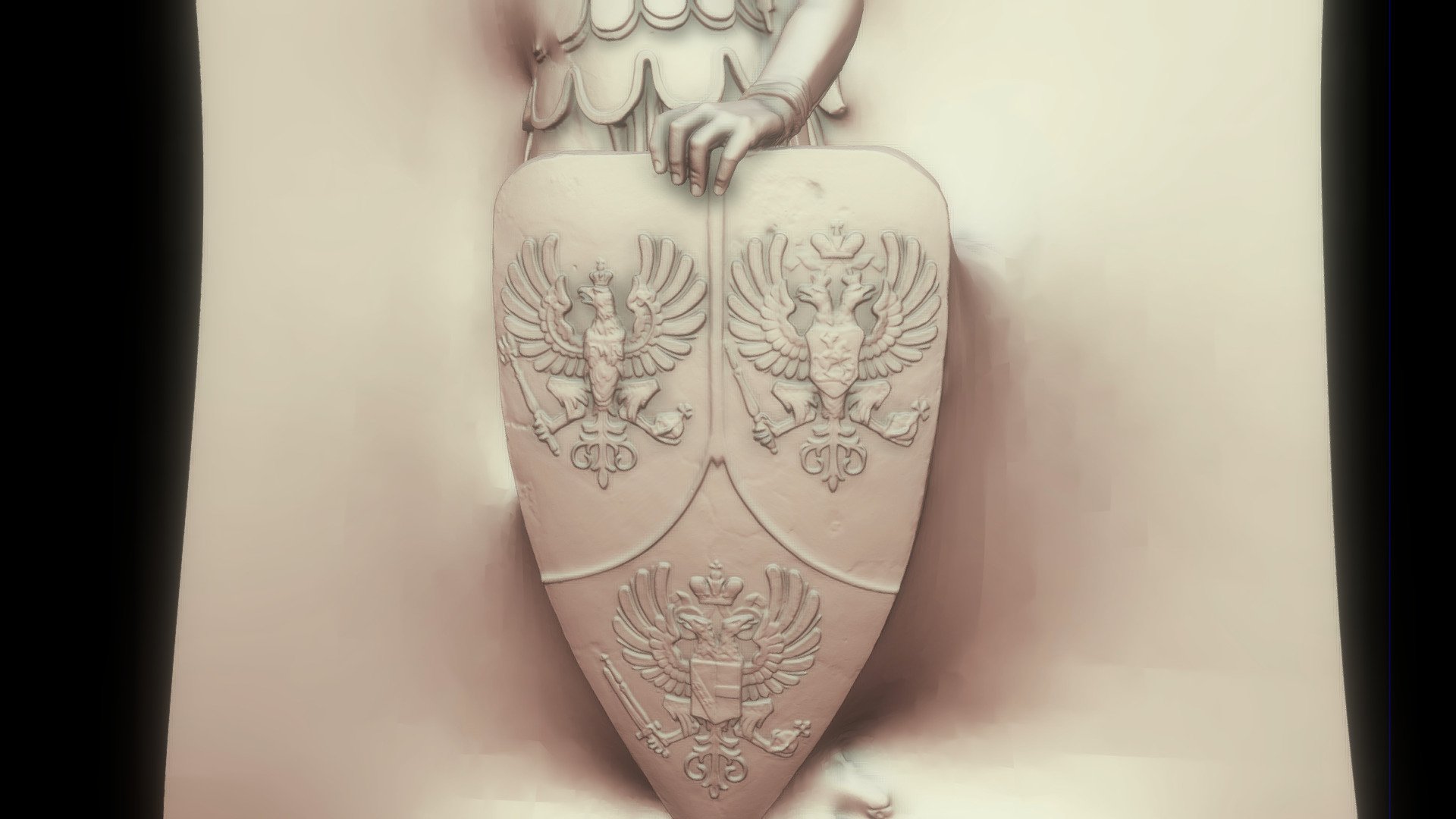 Wappen Schlüterfigur Deutsch Russisch