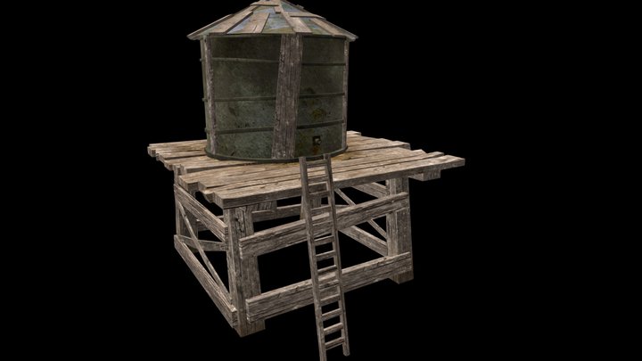 Water Tower 3D Model