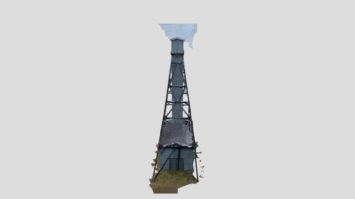 University Mine Headframe Scan 01 3D Model