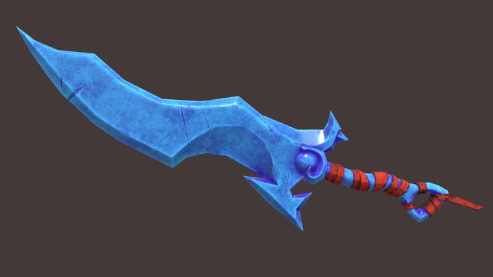 Ice Magic Blade - GameReady 3D Model