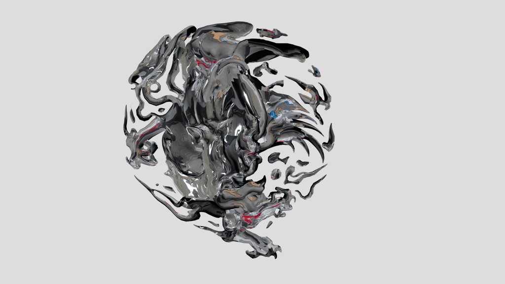 Mythical dragon from carp