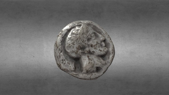 Greek tetradrachm 3D Model