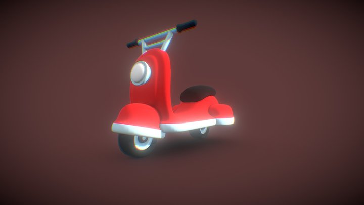 Motorcycle, scooter 3D Model