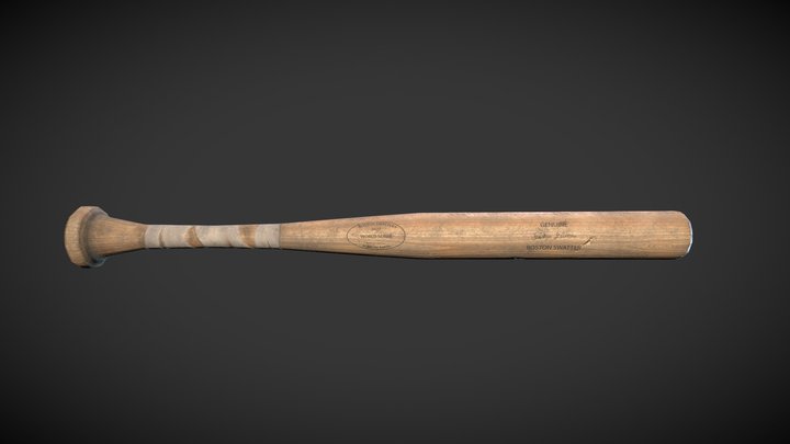 Old Baseball Bat (Melee Weapon) 3D Model