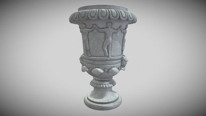 Copa historiada Rambla de Figueres 3D Model