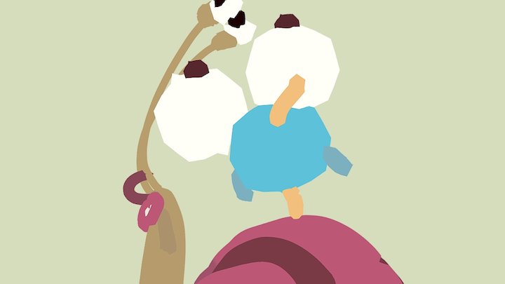 Snail Bird Rock 3D Model
