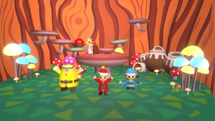 Harvest Moon Sprite House 3D Model