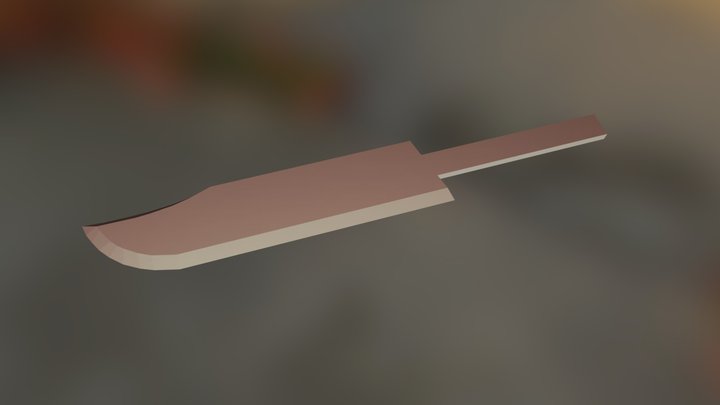 Combat Knife1 3D Model