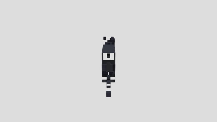 minecraft-black-cat 2 3D Model