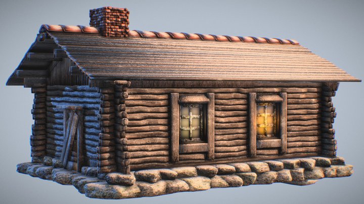 Winter house 3D Model