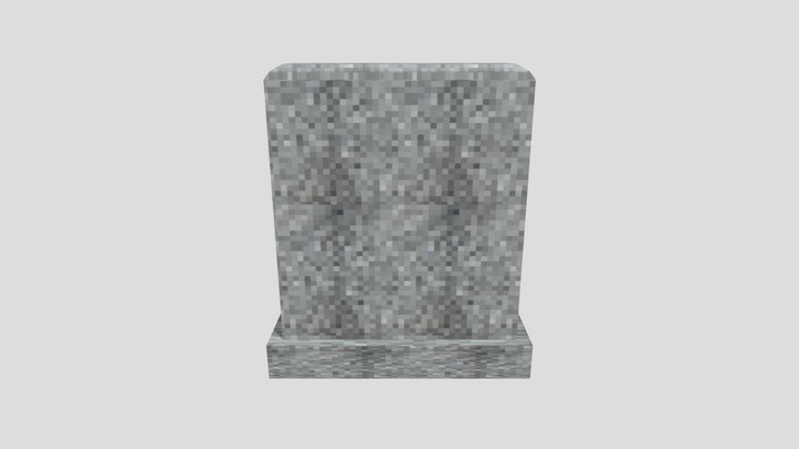 PSX Grave Stone 3D Model