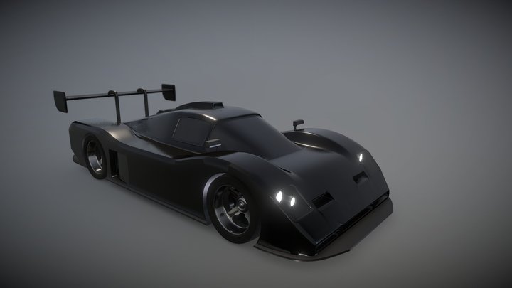 Le Mans Race Car 3D Model
