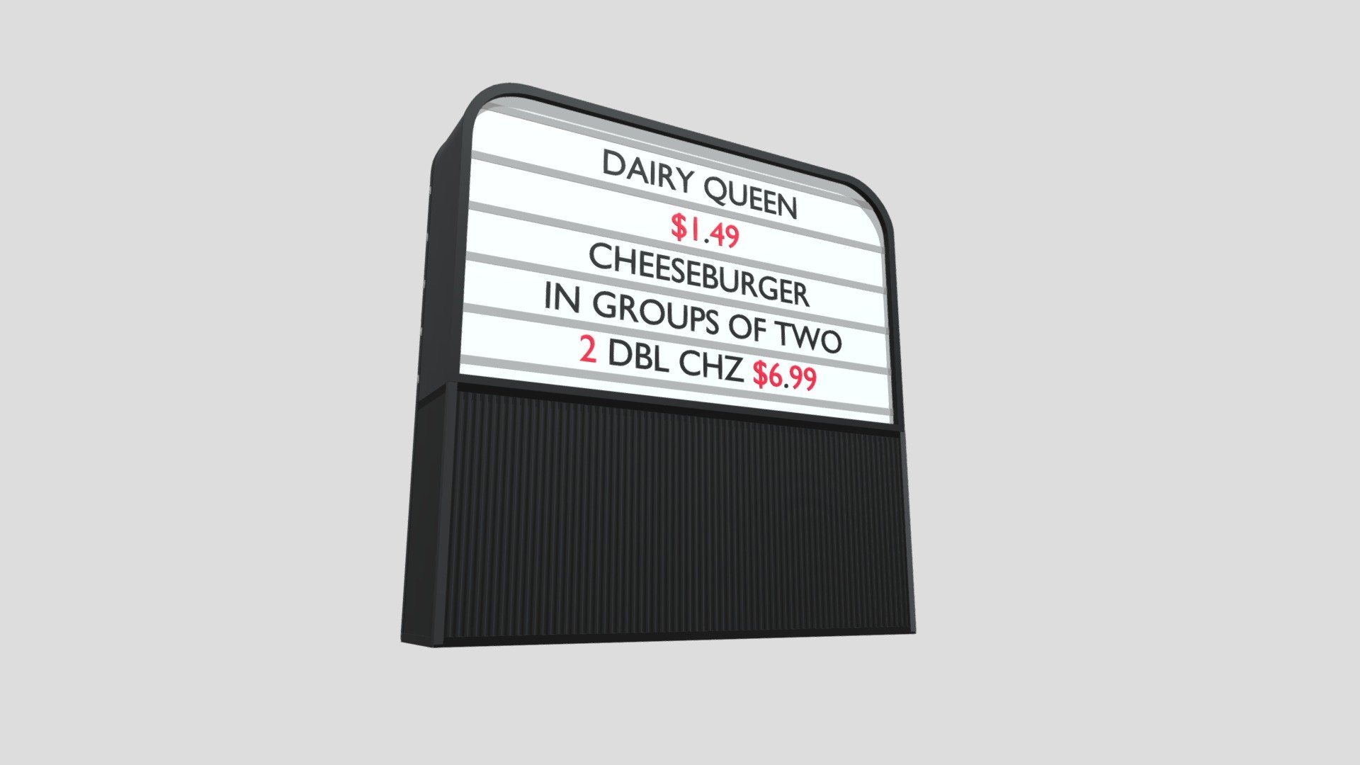 Hunterhorn Plaza - Reader Board 1 - 3D model by Can West Legacy Inc. 3D ...