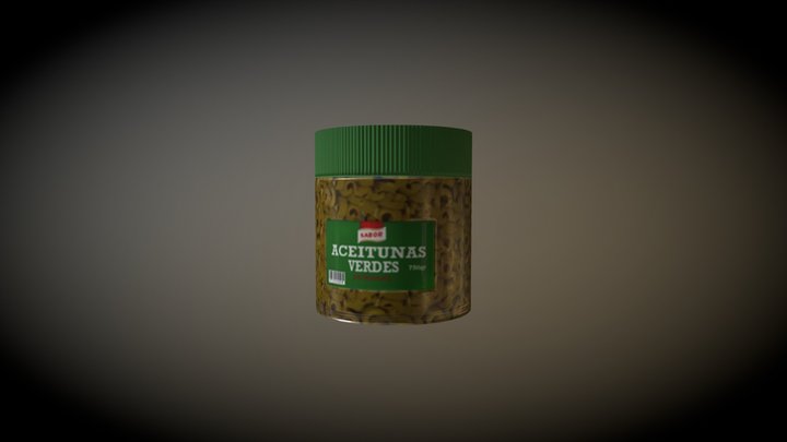 Canarian Cafe- Jar of olives – Free 3D Model STL