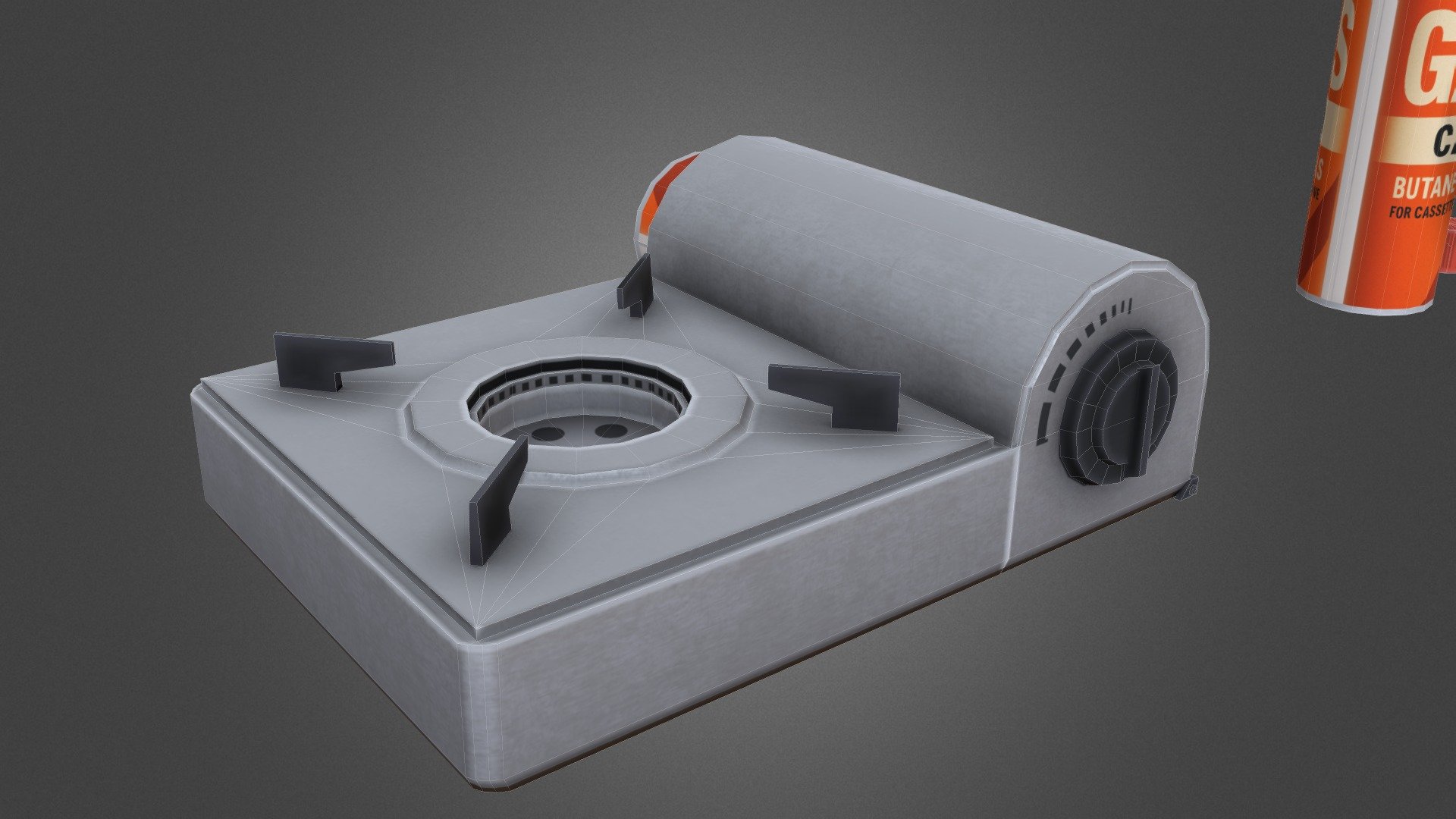 Cassette Stove Set (Low-poly ) — Sketchfab embed 3D viewer