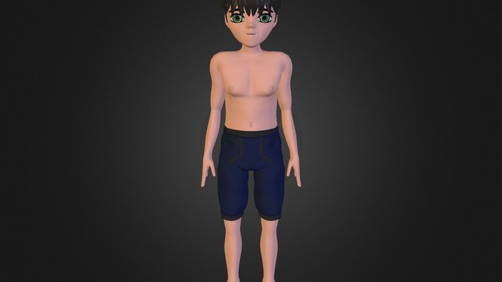 Anime Male Template 1.1 3D Model