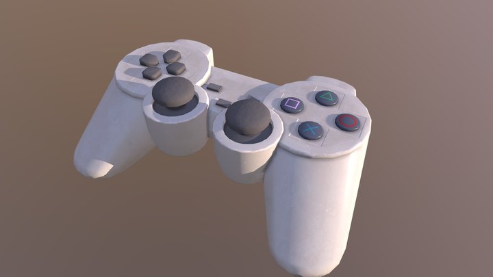 Ps1 Controller 3D Model