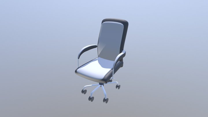 Simple Office Chair 3D Model