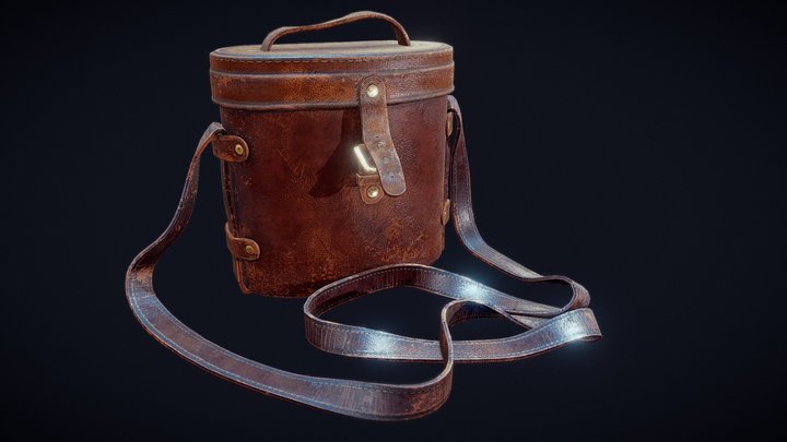 Leather bag lowpoly 3D Model