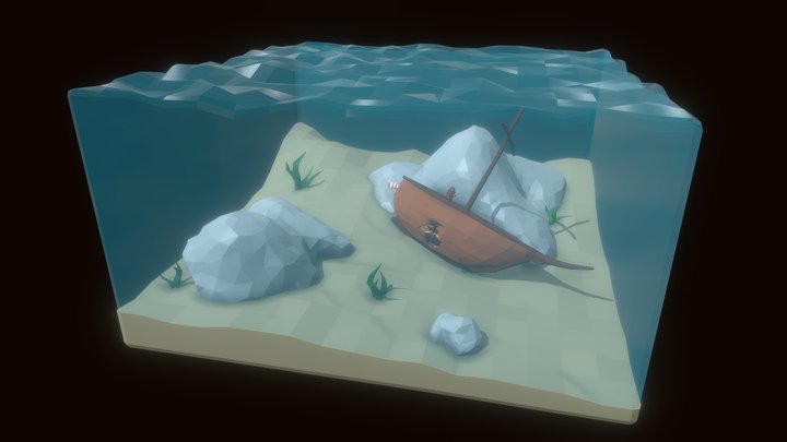 Old ship 3D Model