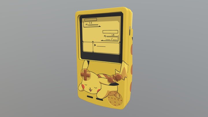 GAMEBOY PIKACHU 3D Model