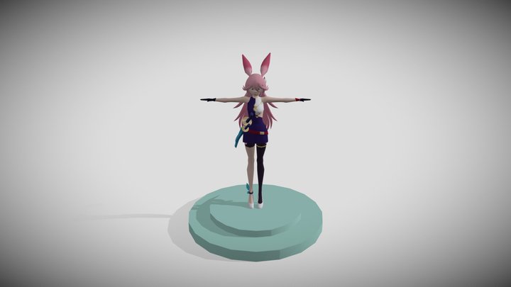 Yae Sakura 3D Character Model Xavier Yee 3D Model