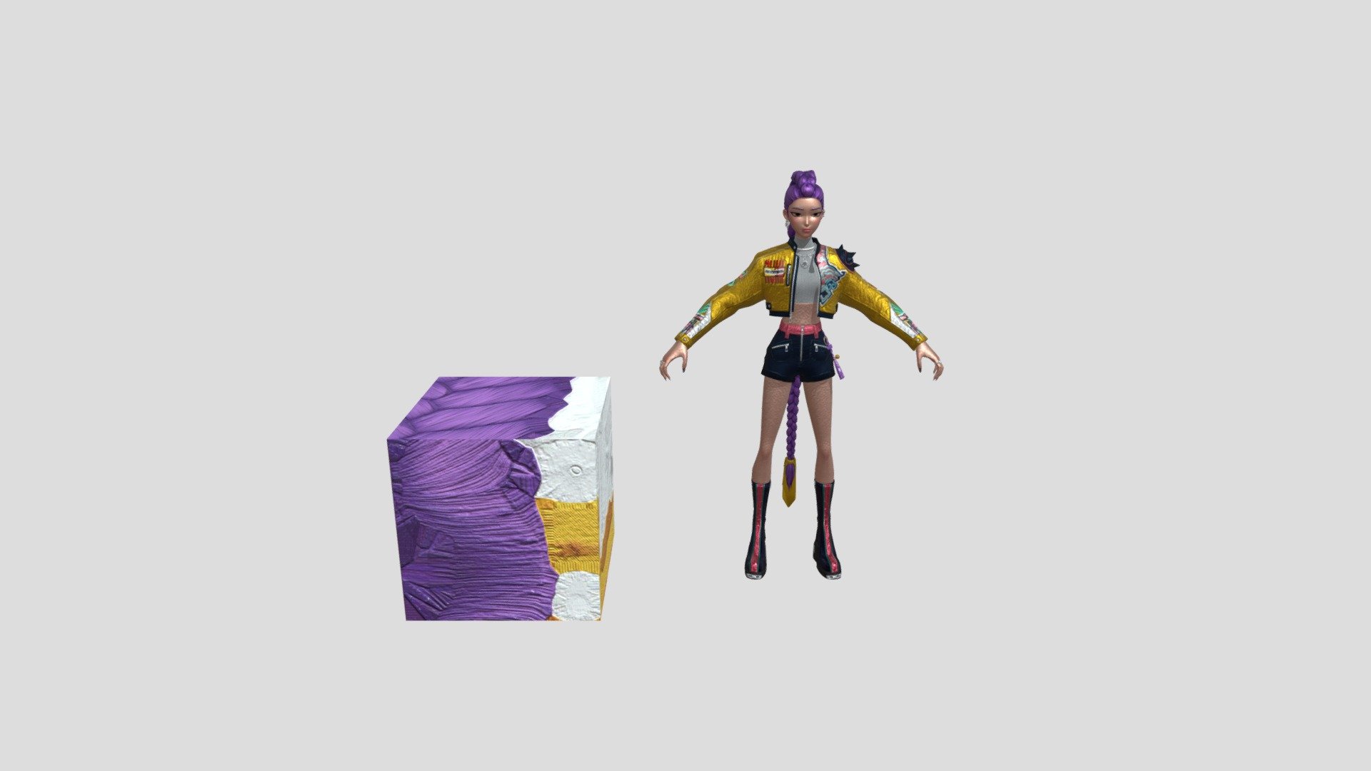 RUMI WITH CUBE - Download Free 3D model by MIKESTEEZ (@mikesteez.mm.mm ...