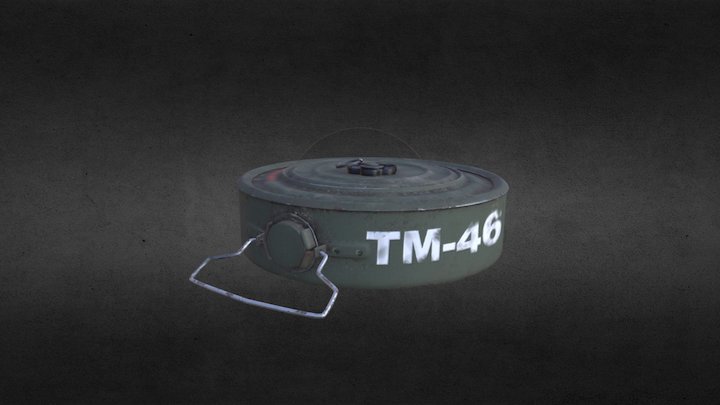 Anti-tank mine 3D Model