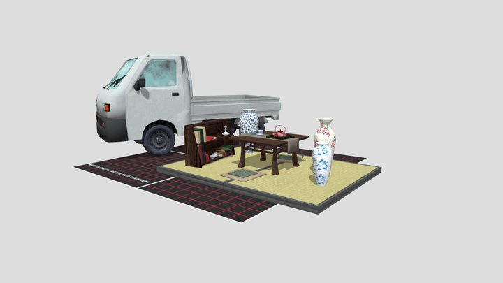 5 Finished props Japanese Grandma's House 3D Model