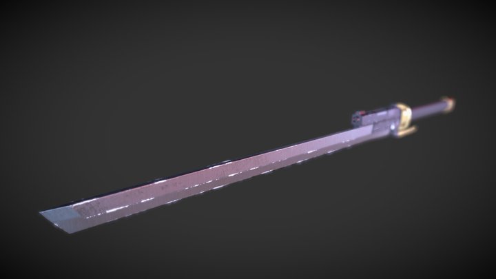Gun Blade 3D Model