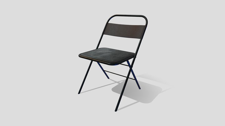 Chair Black Metal. (FREE) 3D Model