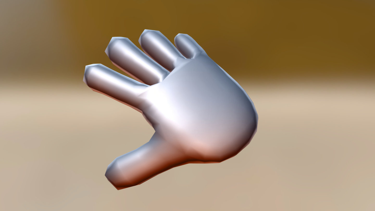 Download gratuito del modello di mano 3d