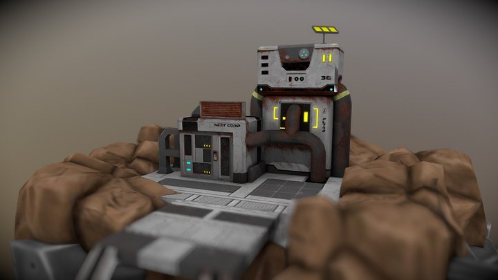 Sci fi diorama 3D Model