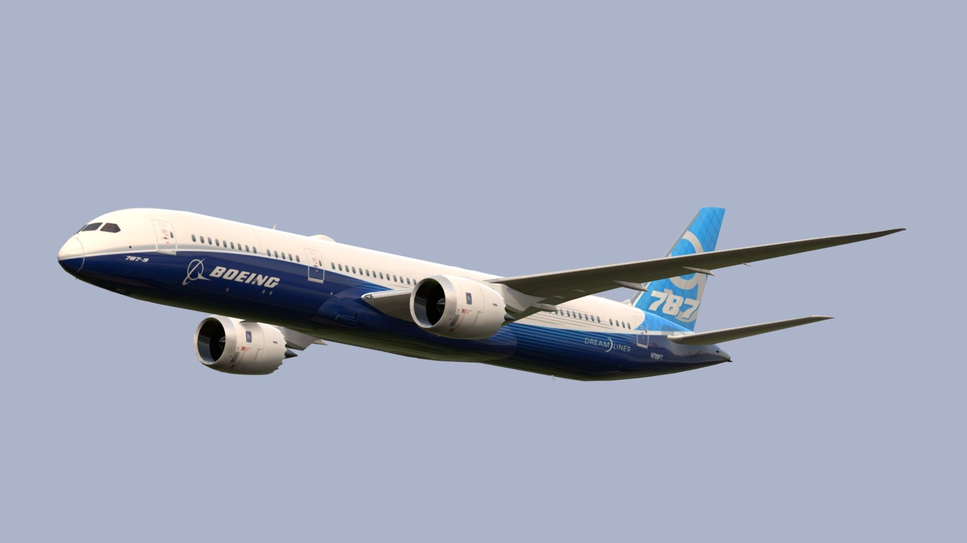 Boeing 787-9 - Download Free 3D model by OUTPISTON (@outpiston