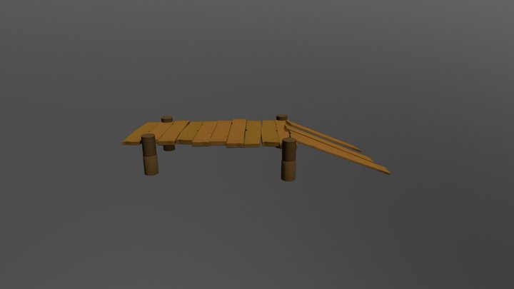 Stylised Bridge 3D Model