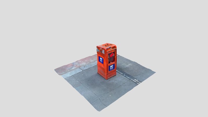 NewsBox NYC 3D Model
