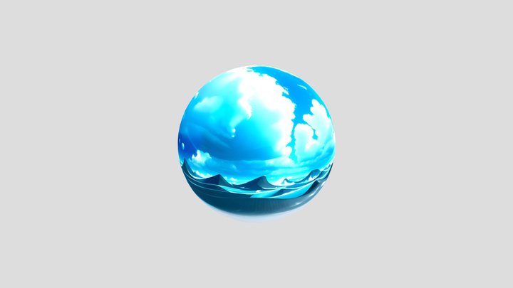 Free_-_skybox_blue_desert 3D Model