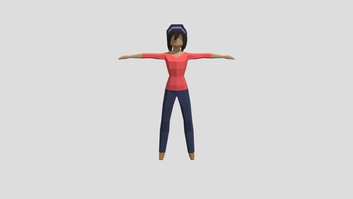 low_poly_faceted_character 3D Model